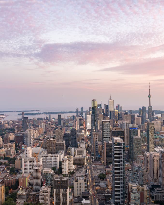 Overview of One Bloor's exterior designs providing unparalleled views of the surrounding cityscape